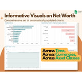 Stocks and Crypto Personal Finance Portfolio Template, Net Worth, Financial Planners, Wealth Dashboard, Budget Planner, Budget Spreadsheet