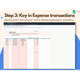 Rental Airbnb Template, Rental Income Tracker, Expense Tracker, Airbnb Spreadsheet, Rental Bookkeeping, Real Estate Template, Google Sheets
