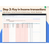 Rental Airbnb Template, Rental Income Tracker, Expense Tracker, Airbnb Spreadsheet, Rental Bookkeeping, Real Estate Template, Google Sheets