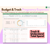 Digital Pregnancy Planner & Journal Excel Sheet