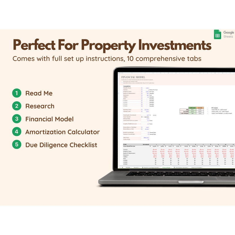 Rental Property Analysis Spreadsheet