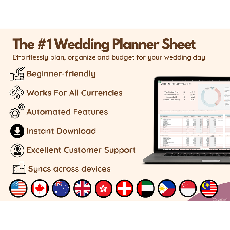 Wedding Planner Excel Spreadsheet Template