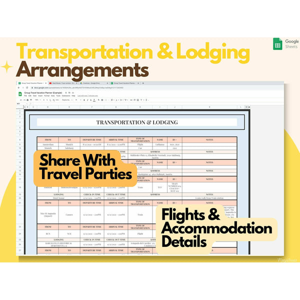 Flight Itinerary Template