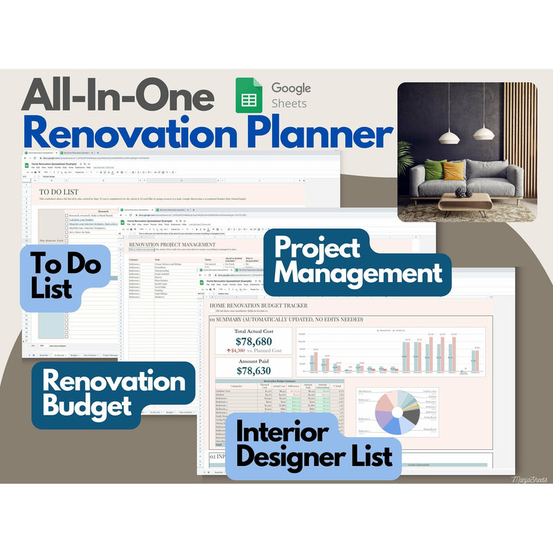 Renovation Planner, Home Renovation, Renovation Budget, Renovation ...