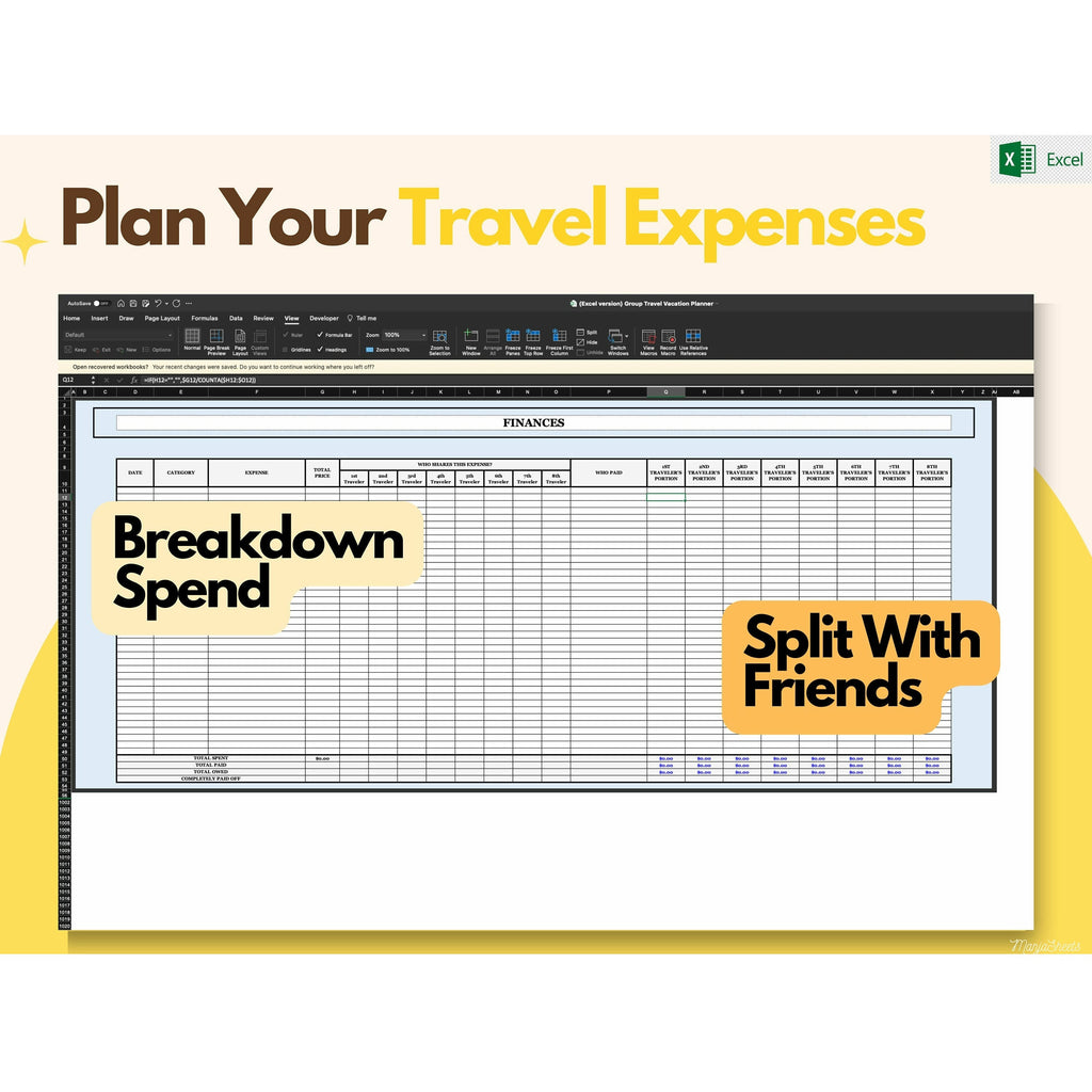 Travel Planner, Travel Journal, Travel Organizer