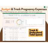Digital Pregnancy Planner, Pregnancy Organizer Pregnancy Journal, Excel Sheet
